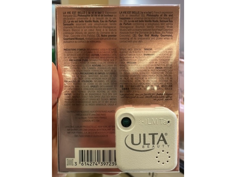 Lancome La Vie Est Belle Eau de Parfum, Vanille Nude, 1 fl oz/30 mL