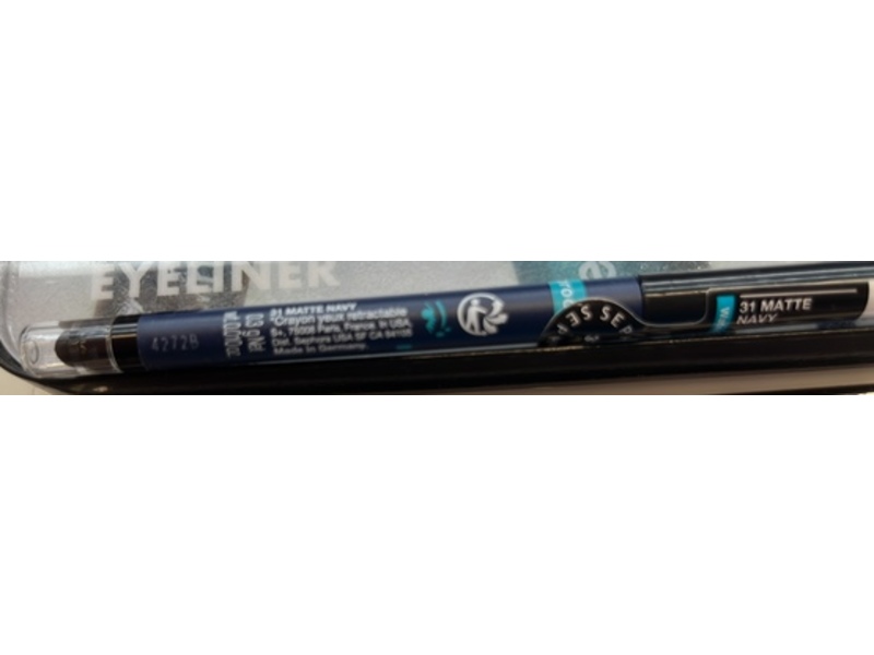 Sephora 12HR Retractable Eyeliner Pencil, 31 Matte Navy, 0.01 oz/0.3 g