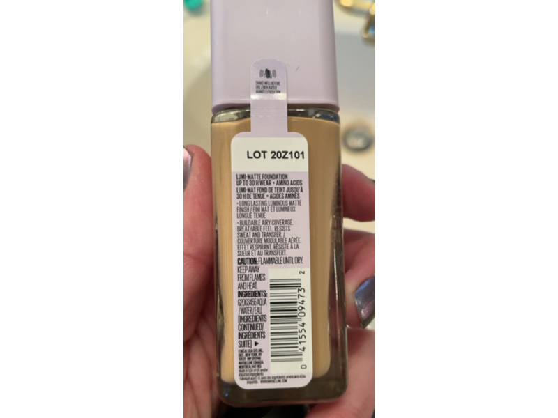 Maybelline Super Stay Lumi-Matte Foundation, 128, 1 fl oz/30 mL