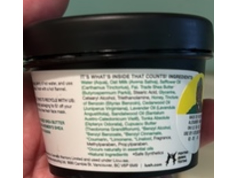 Lush Shaving Cream, Dirty, 3.5 oz/100 g