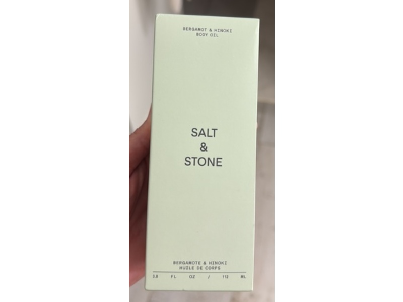 Salt & Stone Body Oil, Bergamot & Hinoki, 3.8 fl oz/112 mL