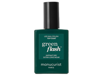 Manucurist Paris Green Flash Top Coat, 0.51 fl oz/15 mL