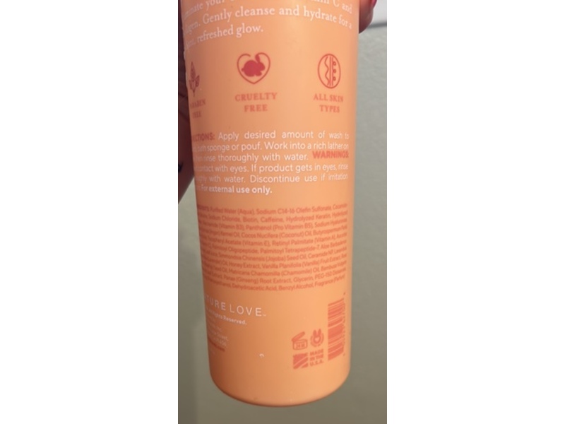 Nature Love Brightening Body Wash, Mango, 946 mL