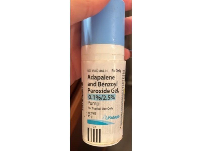 Adapalene and Benzoyl Peroxide Gel 0.1%/2.5%, 45 g, Padagis (Rx)