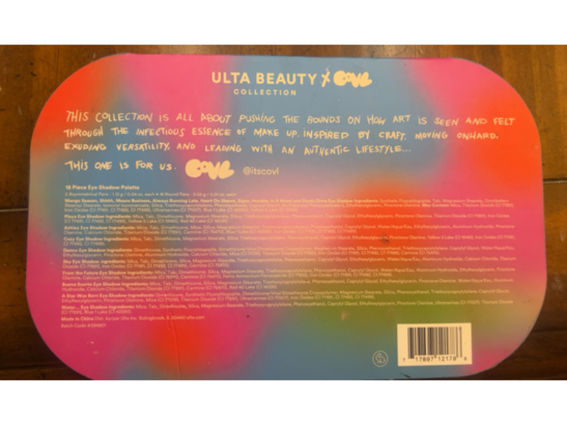 Ulta Beauty x Covl 18 Piece Eyeshadow Palette