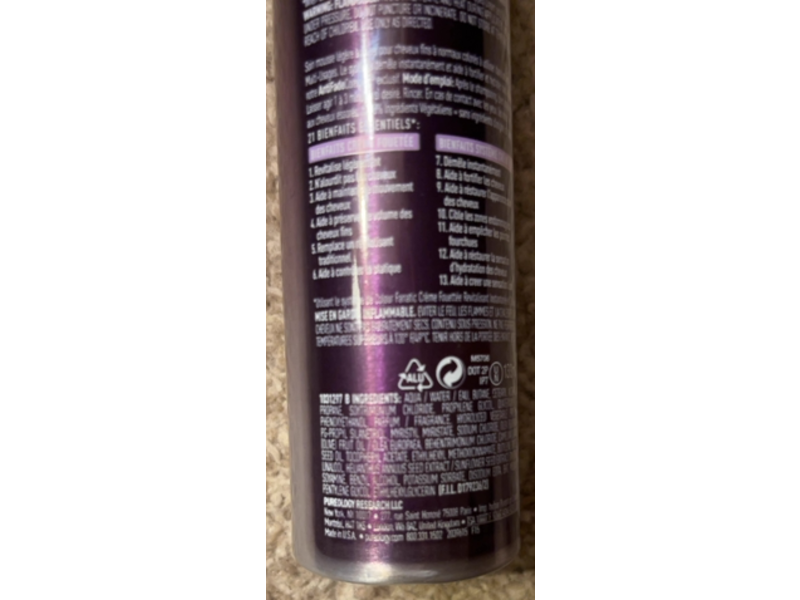Pureology Colour Fanatic Instant Conditioning Whipped Cream, 4 oz/113 g