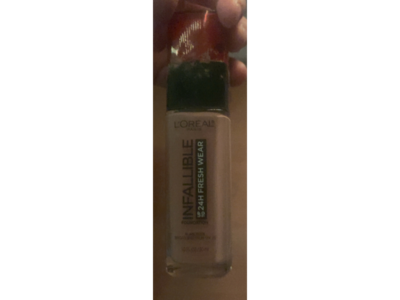 L'Oreal Paris Infallible Foundation, SPF 25, 480 Radiant Sand, 1.0 fl oz/30 mL