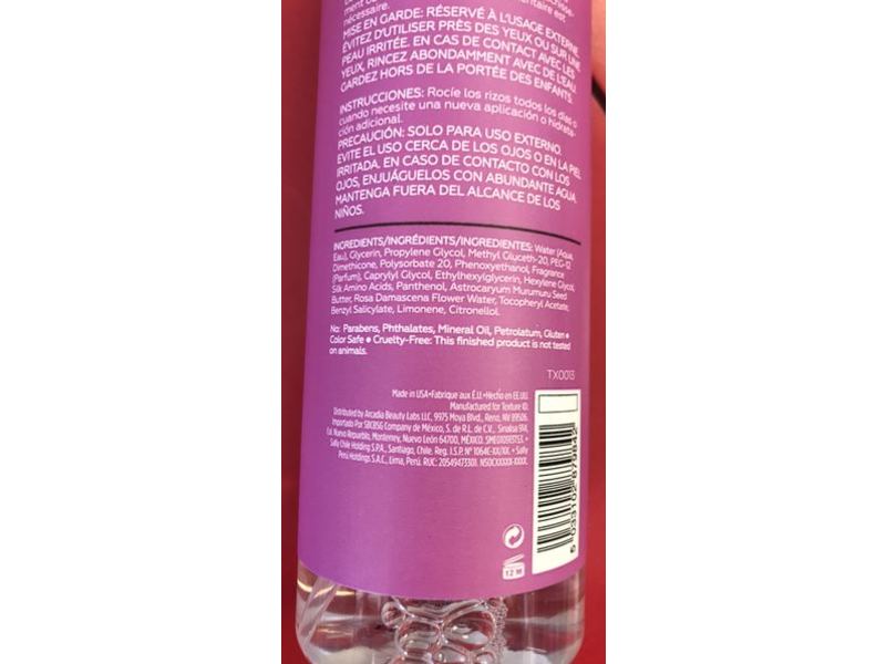 Texture ID Curls Refresher Spray, Murumuru Butter, Rose Water & Vitamin E, 8.45 fl oz/250 mL