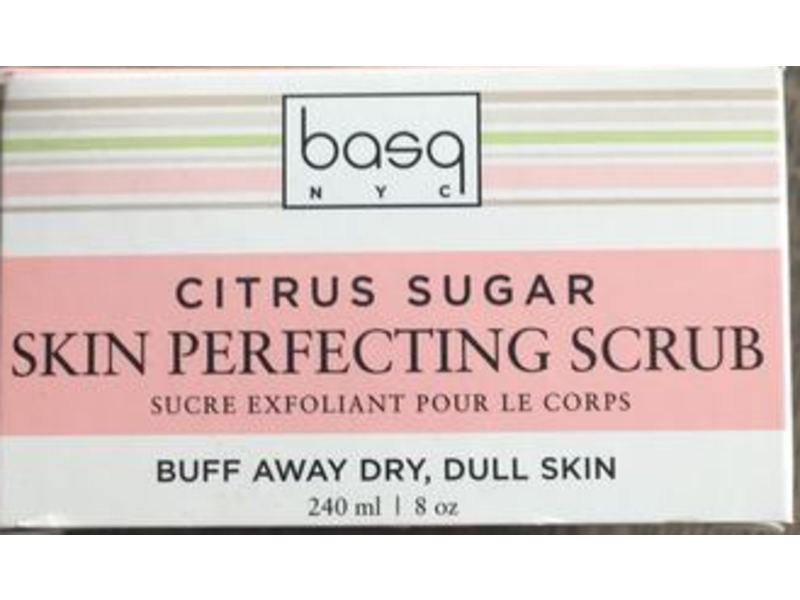 Basq Citrus Sugar Skin Perfecting Scrub, 8 oz/240 mL