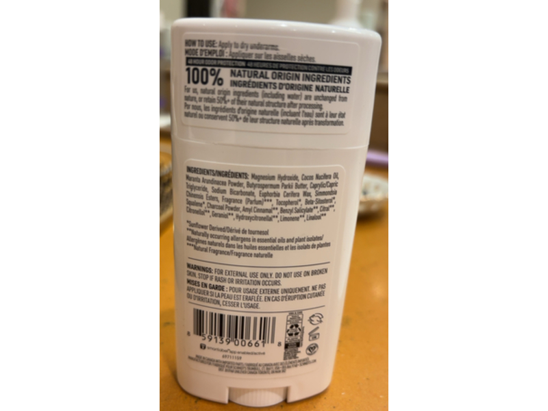 Schmidt's Deodorant, Charcoal & Magnesium, 2.65 oz/75 g