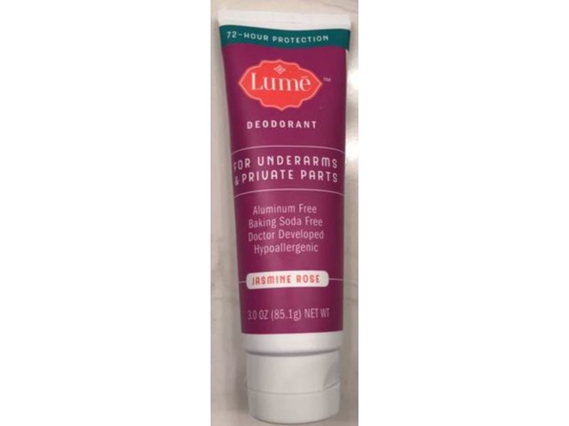 Lume Deodorant, Jasmine Rose, 3.0 oz/85.1 g