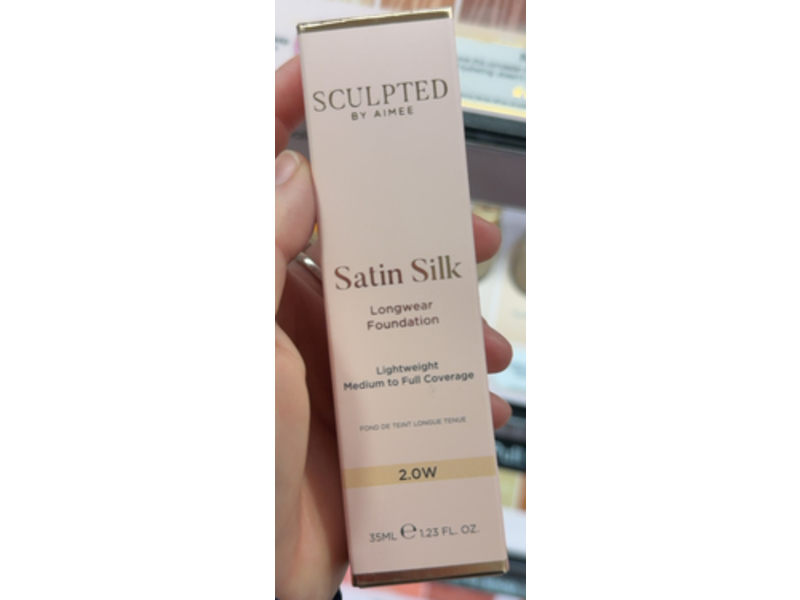 Sculpted By Aimee Satin Silk LongWear Foundation, 2.0 W, 1.23 fl oz/35 mL