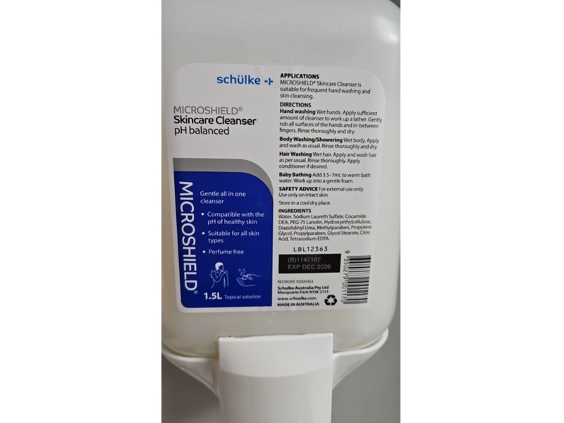 Microshield Skincare All In 1 Cleanser, 1.5 L