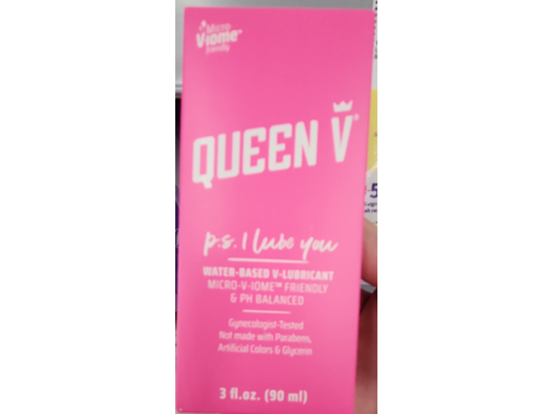 Queen V P.S. I Lube You Water Based V-Lubricant, 3 fl oz/90 mL