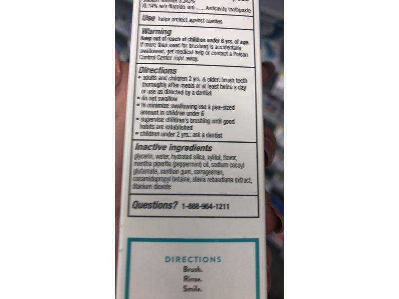 Native Fluoride Anticavity Toothpaste, Whitening, Wild Mint & Peppermint Oil, 4.1 oz/116 g