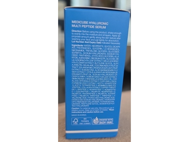 Medicube Hyaluronic Multi Peptide Serum, 1.01 fl oz/30 mL