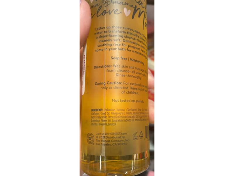 Honest Clean Curves Cleansing Oil, Soothing Rose, 8 fl oz/236 mL