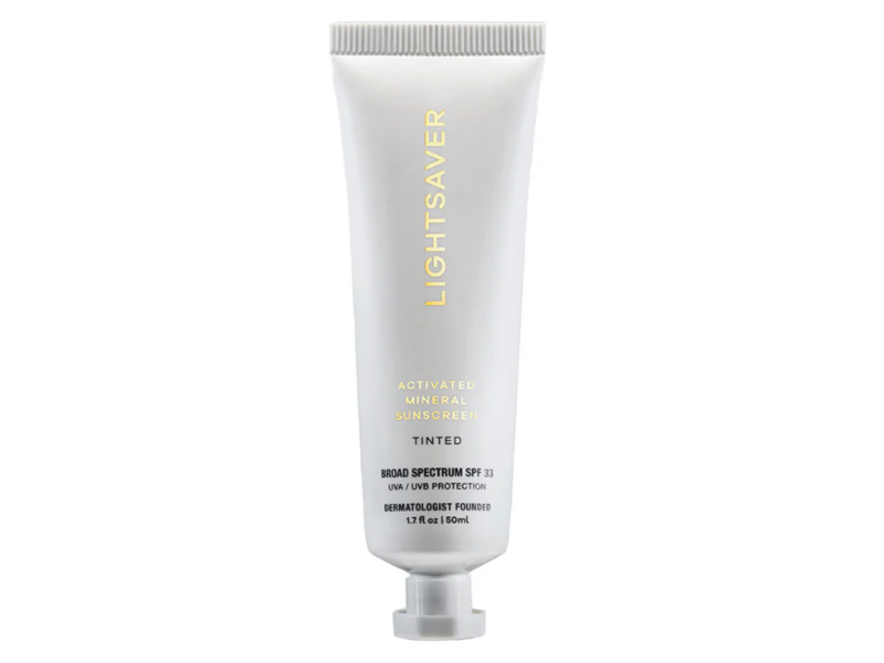 Lightsaver Activated Mineral Sunscreen, SPF 33, Tinted, 1.7 fl oz/50 mL