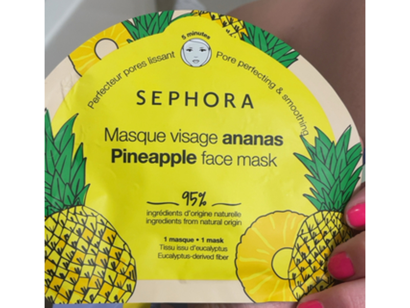 Sephora Face Mask, Pineapple, 1 Mask