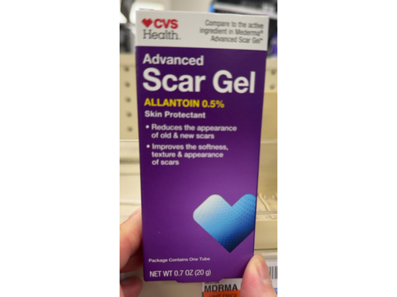CVS Health Advanced Scar Gel, Allantoin 0.5%, 0.7 oz/20 g