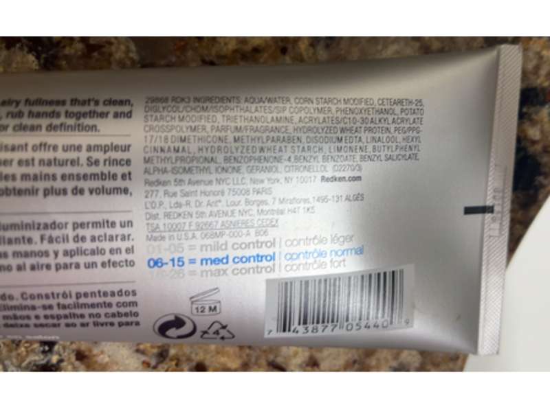 Redken Clean Lift 07 Weightless Volume Gel, Medium Control, 8.5 fl oz/250 mL