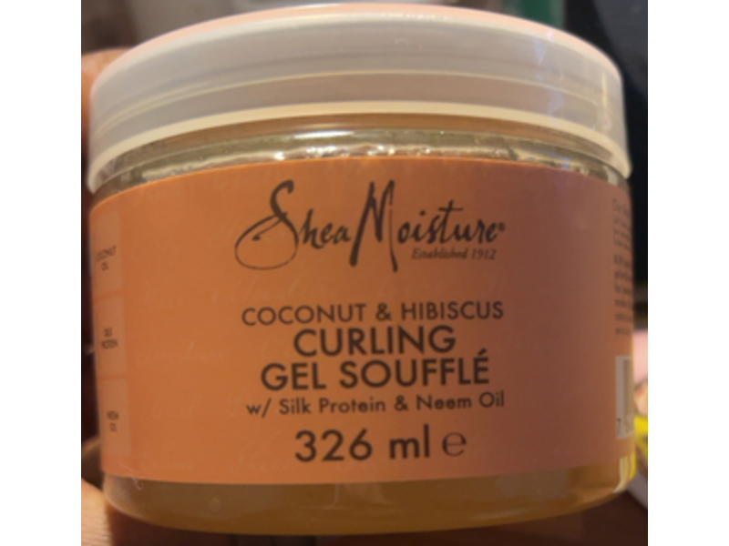 SheaMoisture Curling Gel Souffle, Coconut & Hibiscus, 326 mL