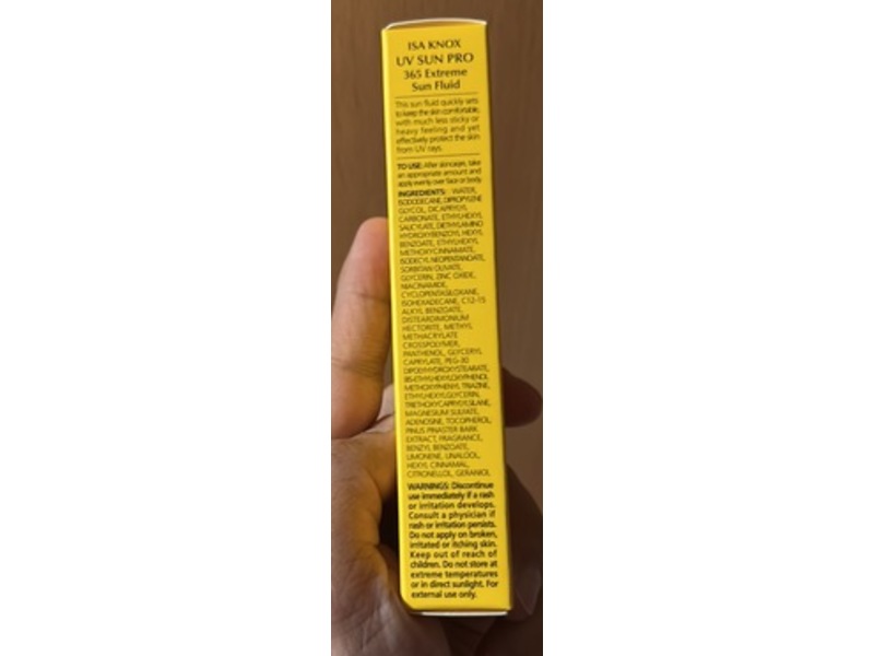 Isa Knox UV Sun Sun Fluid Pro 365 Daily Protection Sunscreen, SPF 50+ PA++++, 2.3 fl oz/70 mL