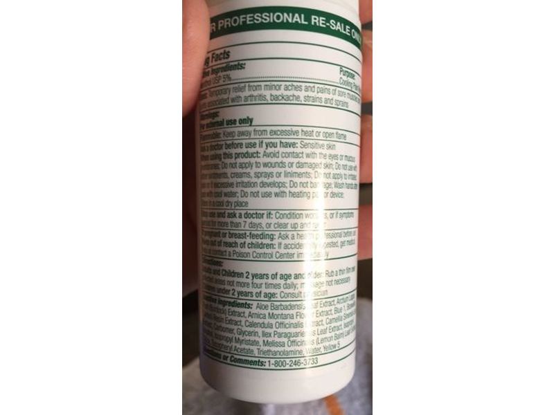 Biofreeze Soothing Menthol Roll-On, Vanishing Scent, 3 fl oz/89 mL