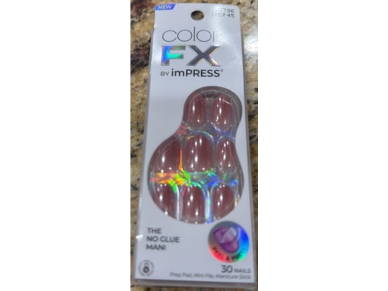 ImPRESS No Glue Mani Press On Nails Kit, Pink