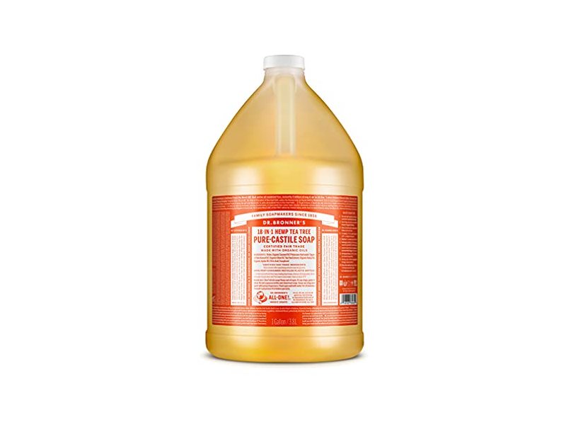 Dr. Bronner's Pure Castile Liquid Soap, Hemp Tea Tree, 3.8