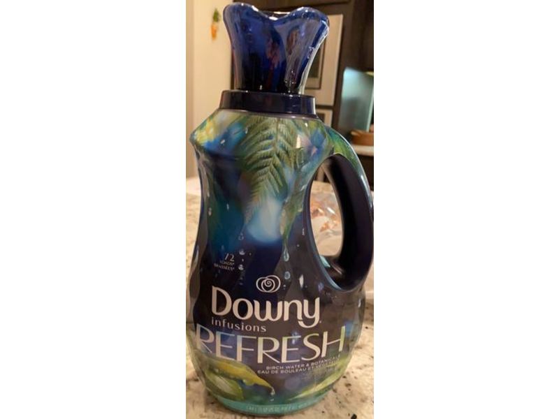 Downy Infusions Refresh Liquid Fabric Conditioner, Birch Water & Botanicals, 72 Loads, 48 fl oz/1.44 L