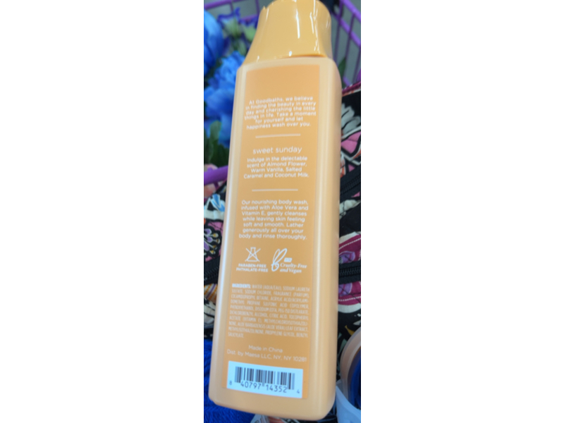 Goodbaths Nourishing Body Wash, Aloe Vera & Vitamin E, 13 fl oz/384 mL