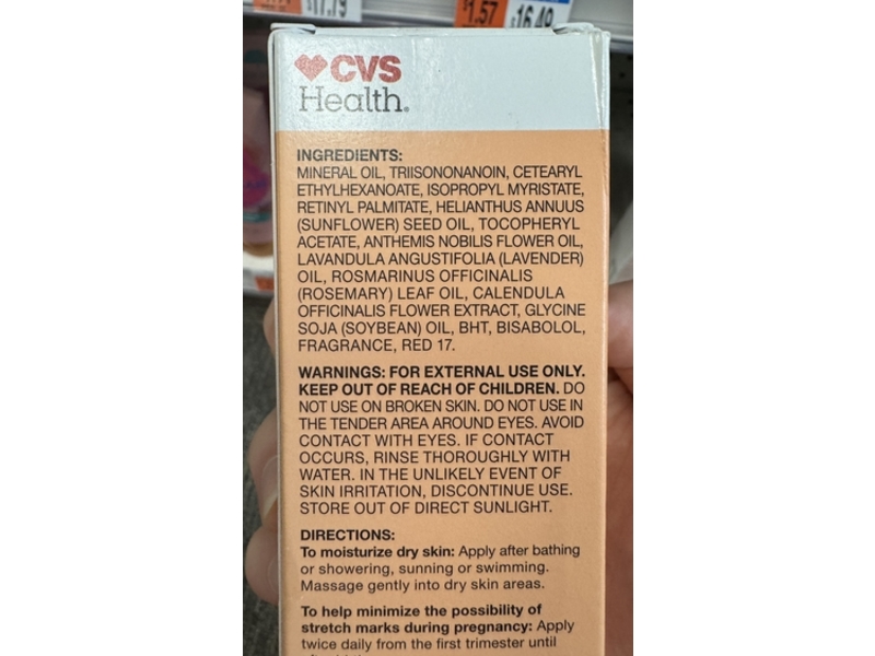 CVS Health Skin Treatment Oil, Vitamins A & E, 6.7 fl oz/198 mL