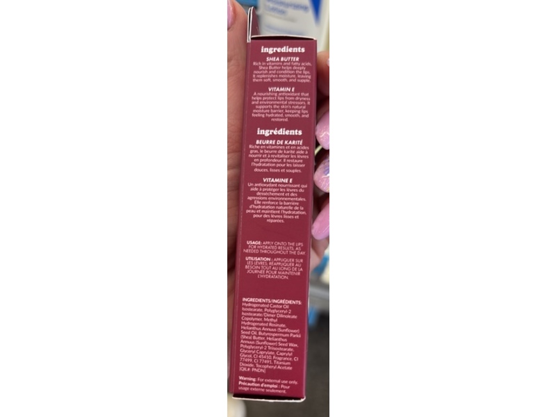 ESW Beauty Smoothie Lip Treatment, Raspberry Acai, 0.51 fl oz/15 mL