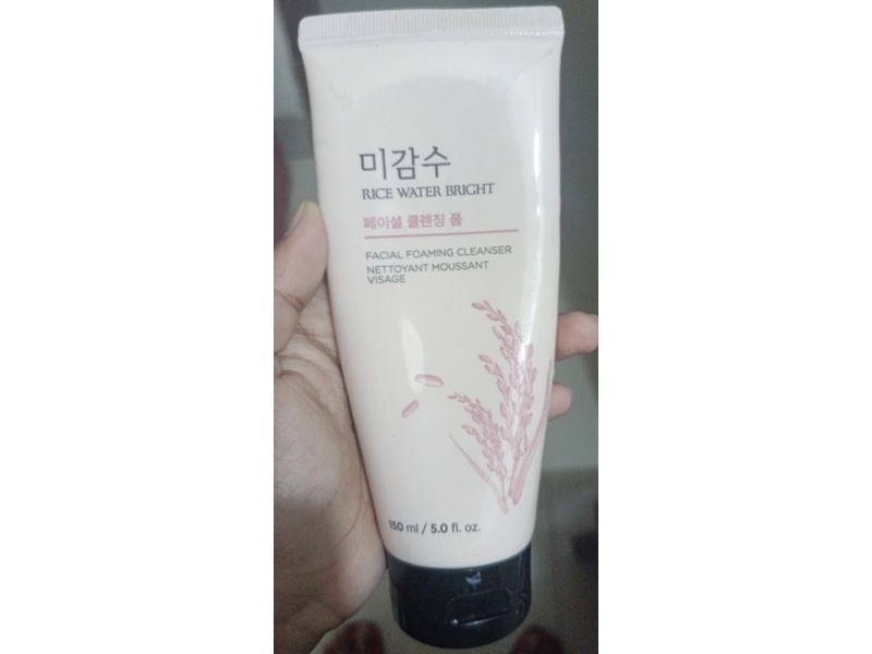 The Face Shop Facial Foaming Cleanser, Rice Water Bright, 5.0 fl oz/ 150 mL