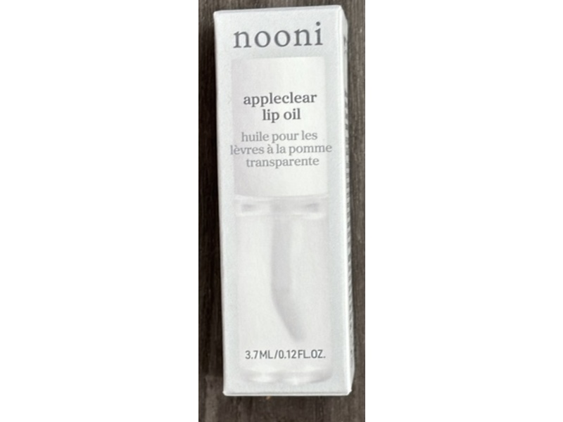Nooni Lip Oil, Apple Clear, 0.12 fl oz/3.7 mL