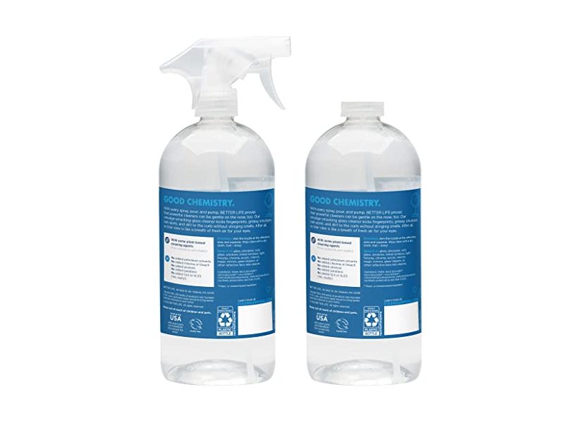 Better Life Natural Streak Free Glass Cleaner, 32 Ounces (Pack of 2)