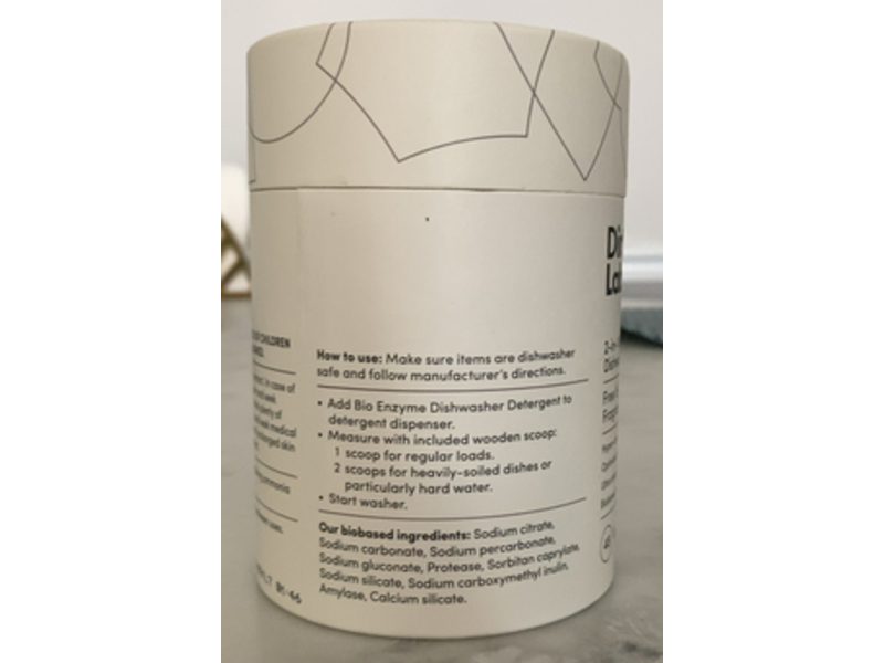 Dirty Labs 2-in-1 Bio Enzyme Dishwasher Detergent + Booster, Free & Clear, 48 Loads, 1.05 lbs/480 g