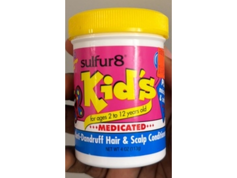 Sulfur 8 Kids Medicated Anti-Dandruff Hair & Scalp Conditioner, 4 oz/113 g