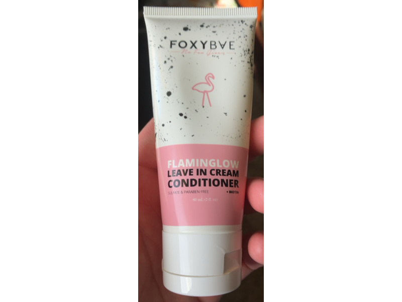 Foxybae Flamingo Leave In Cream Conditioner, 2 fl oz/60 mL