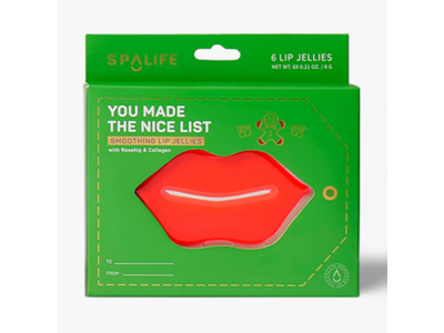 SpaLife You Made The Nice List Smoothing Lip Jellies, Rosehip & Collagen, 0.21 oz/6 g, 6 Count