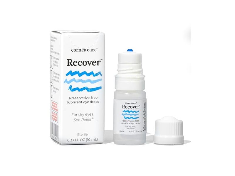 Corneacare Recover Preservative Free Lubricant Eye Drops, 0.33 fl oz/10 mL