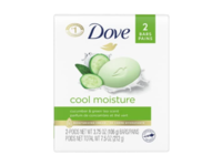 Dove Cool Moisture Soap Bar, Cucumber & Green Tea, 3.75 oz/106 g, Pack of 2 - thumbnail 1