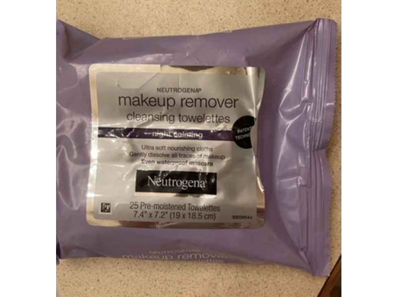 Neutrogena Makeup Remover Cleansing Towelettes, Night Calming