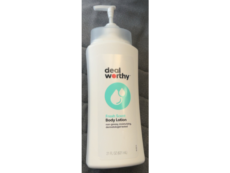 Deal Worthy Body Lotion, Fresh Scent, 21 fl oz/621 mL
