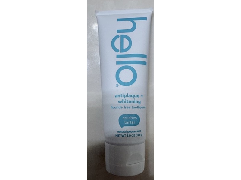 Hello Antiplaque + Whitening Toothpaste, Crushes Tartar, 5 oz/141 g