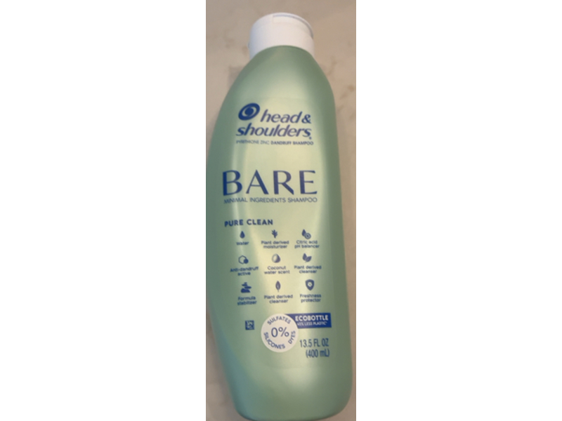 Head & Shoulders Dandruff Shampoo, Bare Pyrithione Zinc, 13.5 fl oz/400 mL