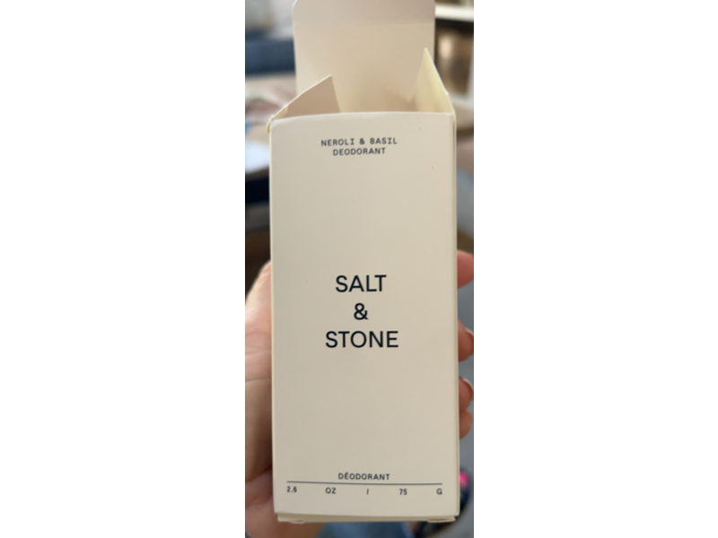 Salt & Stone Deodorant, Neroli & Basil, 2.6 oz/75 g