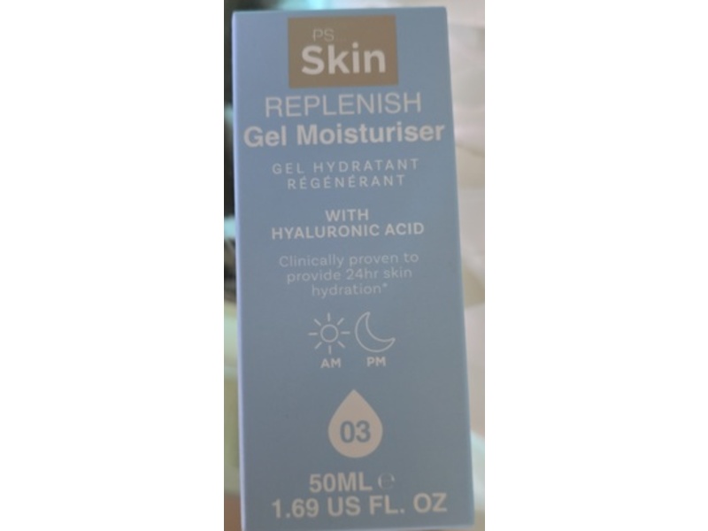 PS... Replenish Gel Moisturizer, Hyaluronic Acid, 1.69 fl oz/50 mL