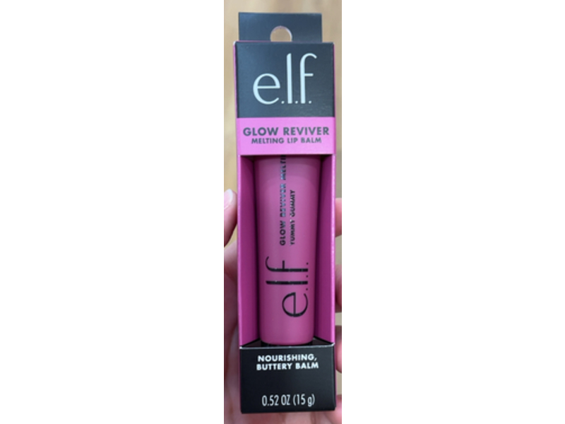 e.l.f. Cosmetics Glow Reviver Melting Lip Balm , Yummy Gummy, 0.52 oz/15 g